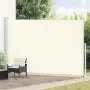 vidaXL Прибираща се дворна странична тента, 220x514 см, кремава, снимка 2