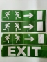 Самозалепващи лепенки за табели EXIT, снимка 1