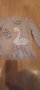 Две блузки-туники за момиченце с лебед и котенца, снимка 1 - Бебешки блузки - 34687011