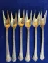 лъжички -12 бр. и вилички -6 бр. позлатени/посребрени мелхиор + лопатки за торта - 4 бр., други,СССР, снимка 6
