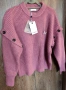 Co’ Couture – тъмно розов пуловер нов с етикет и брошка, снимка 14