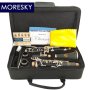 Е1 MORESKY ABS Clarinet 17 Key Bb - ЧИСТО НОВ Б КЛАРИНЕТ С КУФАР - СТУДЕНТСКИ МОДЕЛ най-добра цена, снимка 1 - Духови инструменти - 44491871