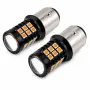 LED крушки 1156 BA15S оранжеви 24V 2 броя, снимка 1