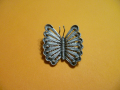 Сребърна брошка Пеперуда, снимка 1