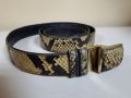 Колан от естествена кожа питон, снимка 2