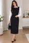Черна елегантна рокля Zara, снимка 2