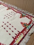 Соц Старо Ръчно Бродирано Каре Покривка Номер 276., снимка 3