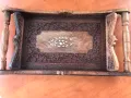 ПОДНОС ТАБЛА ЗА СЕРВИРАНЕ ДЪРВО НАСИТЕНА ДЪРВОРЕЗБА, снимка 2
