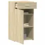 vidaXL Сайдборд, дъб сонома, 50x42,5x93 см, инженерно дърво, снимка 3