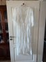 Нова ефирна плажна бяла памучна памук дантелена наметка плажна дълга риза кафтан плажна дълга рокля, снимка 1 - Туники - 41610284