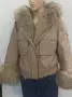 Дамска къса парка бежова, снимка 5