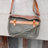 Стара брезентова чанта #14, снимка 3 - Други ценни предмети - 42357474
