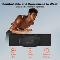 COOSPO H6 Монитор на сърдечния ритъм/Каишка за гърдите/Bluetooth 4.0 ANT+ IP67/реално време/App, снимка 4 - Уреди за диагностика - 40258193