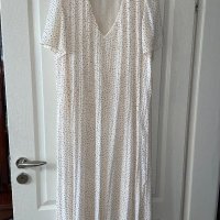 😮 wow zara  нова разкошна елегантна ежедневна бяла плисирана  плисе рокля Zara солей , снимка 3 - Рокли - 42561072