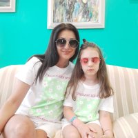 Тениски "Цветя" за мама и дъщеря!, снимка 2 - Тениски - 41388999