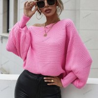 Дамски свободен пуловер с кръгло деколте и дълги ръкави, 2цвята - 023, снимка 10 - Блузи с дълъг ръкав и пуловери - 42682664