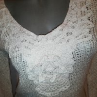 Плетен пуловер Promod р-р S , снимка 3 - Блузи с дълъг ръкав и пуловери - 38799331