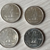 Монети 10 цента Канада , снимка 3 - Нумизматика и бонистика - 42413182