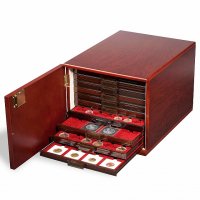 MB Cabinet - кутия за 10 броя табли за съхранение на монети MB, снимка 1 - Нумизматика и бонистика - 35844802