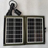 Соларен панел за и със соларно зареждане, преносим CL-670, USB зареждане, 7.2W, сгъваем, снимка 5 - Къмпинг осветление - 41307452
