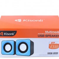 Тонколонки за компютър Kisonli, V310, 2x3W, USB, снимка 2 - Тонколони - 34791856