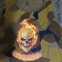 "Philipp Plein" тениска  3 - 4 XL  голям размер , снимка 3 - Тениски - 41416132