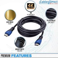 Нов 30 метра HDMI 4K кабел конзоли Apple TV Netflix PS5 Xbox One Samsung, снимка 2 - Друга електроника - 41458373