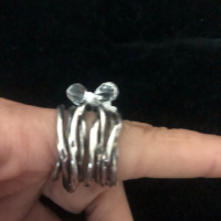 Lotta Djossou Paris сребърен  пръстен, снимка 3 - Пръстени - 36241418