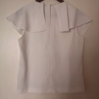 Нова Zara дамска лятна бяла официална блуза S размер, снимка 2 - Корсети, бюстиета, топове - 41343208