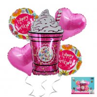 Комплект Балони "Happy Birthday" /5 броя/, снимка 1 - Декорация за дома - 34668160