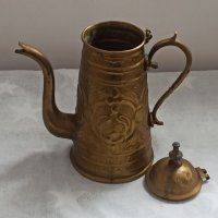 Стар голям бронзов чайник, снимка 5 - Други ценни предмети - 39411277