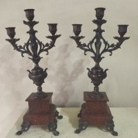 Два барокови свещника комплект, снимка 1 - Други ценни предмети - 44506802