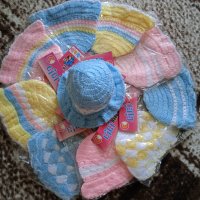 Бебешки плетени шапки, снимка 4 - Бебешки шапки - 34101038