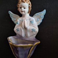 порцеланов сувенир ангелче - вазичка за стена, снимка 2 - Декорация за дома - 40603078