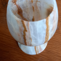 Сервиз чаши от мраморен оникс , снимка 2 - Сервизи - 44585212