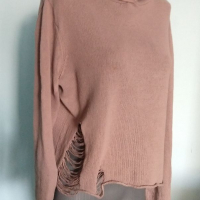 Кроп марков пуловер тип суичър "H&M"® devided / унисайз  , снимка 3 - Блузи с дълъг ръкав и пуловери - 36255491