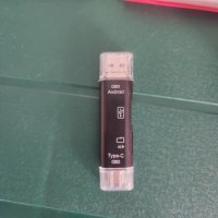 Универсален метален Четец на карти с памет 5 в 1, USB, Type C, Micro USB, SD TF, OTG, снимка 10 - USB Flash памети - 40101717