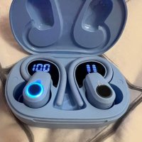 Нови Poounur H9 Безжични Слушалки Bluetooth с Микрофон - Сини, снимка 2 - Bluetooth слушалки - 42683610