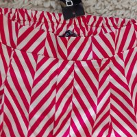 Координиращ комплект риза и широк панталон от сатен в райе С ЕТИКЕТ ⚓, снимка 11 - Костюми - 42678737