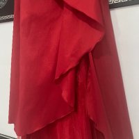 Официална нова дълга червена рокля размер S/M, снимка 3 - Рокли - 40881115
