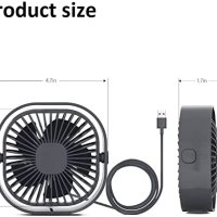 Нов Преносим вентилатор за дом, офис, пътуване къмпинг с USB, снимка 2 - Други стоки за дома - 40721154