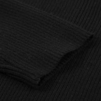Дамска блуза в черно с ефектно деколте с копчета, снимка 9 - Блузи с дълъг ръкав и пуловери - 39480703
