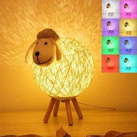 Нова Ръчно Изработена Лампа-Овца: Идеален Подарък за Деца детска стая, снимка 1 - Други - 42647589