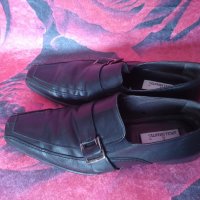 Черни Унисекс обувки от естествена кожа 43 номер , снимка 2 - Дамски ежедневни обувки - 38913885