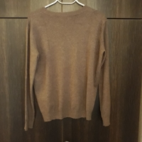 блуза с дълъг ръкав цвят мляко с какао мека, снимка 6 - Блузи с дълъг ръкав и пуловери - 36067278