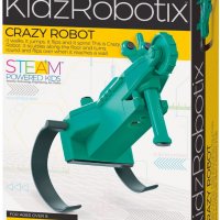 Оригинален комплект за сглобяване Лудия Робот от 4M Kidz Robotix Crazy Robot Kit, снимка 1 - Конструктори - 34331187