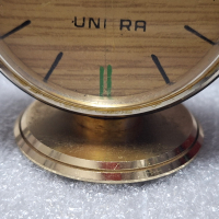 Стар, Рядък, Настолен механичен Часовник UNITRA, снимка 7 - Антикварни и старинни предмети - 44509043