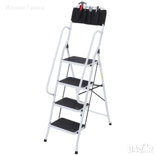 Сгъваема домакинска стълба HOMCOM, снимка 1