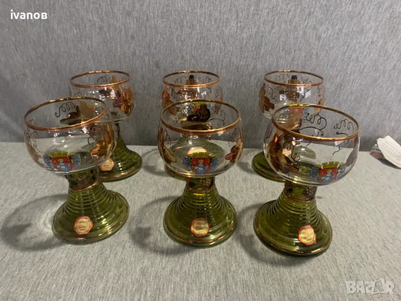 Комплект немски чаши за вино    , снимка 1