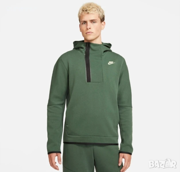 Nike Tech Fleece 1/2 Zip Hoodie S-M, снимка 1